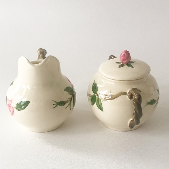 Vintage Franciscan Desert Rose Creamer & Sugar Set - Picture 6 of 14